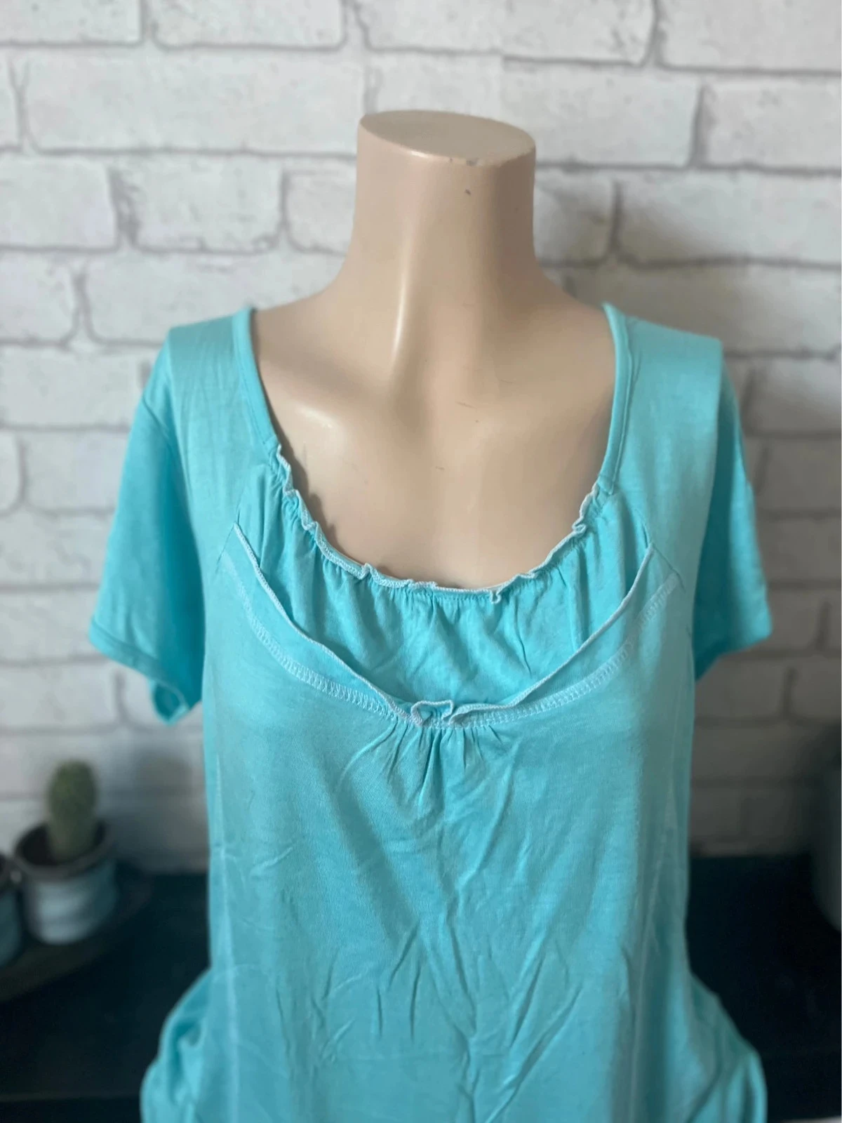 Tuinika / Vloeiende jurk Bleu Bonheur – Maat 42/44 – Goede staat – photo 2